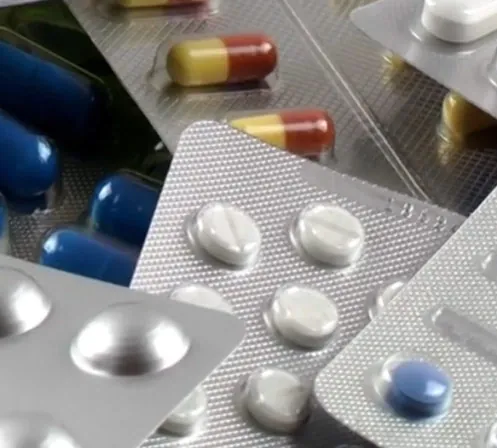 Blister packs of pain relief tablets