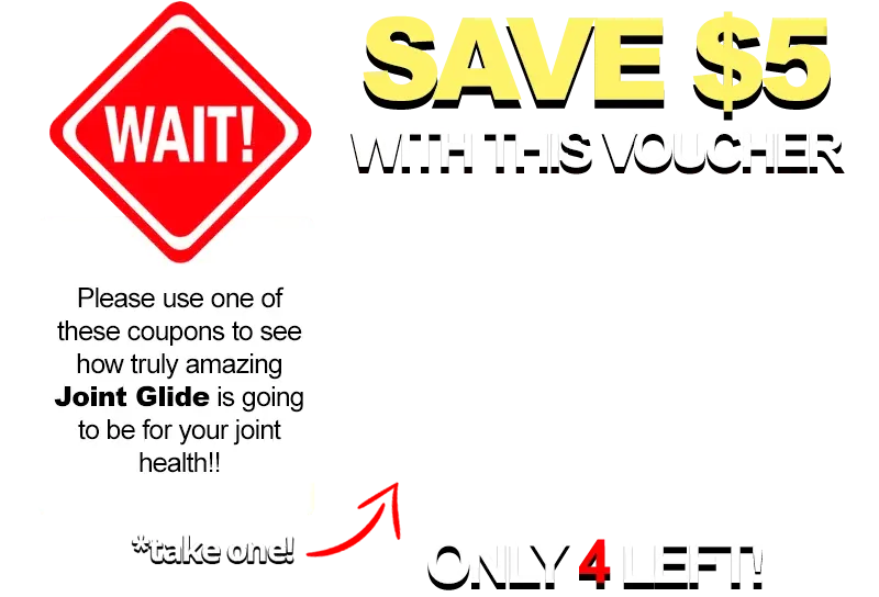 Pop-up reading WAIT! Save $5 with this voucher, ONLY 4 LEFT