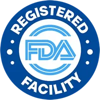 FDA-registered facility badge